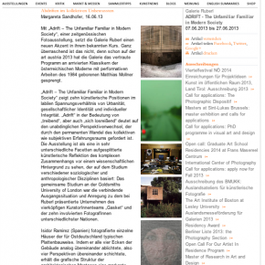 Adrift ArtMagazine.CC Article